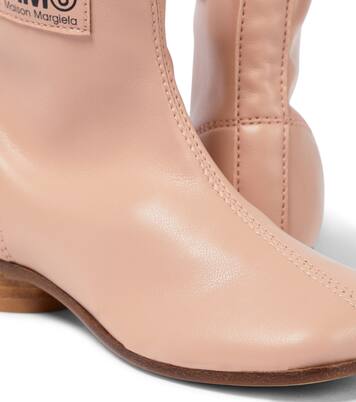 Logo leather boots | MM6 Maison Margiela Kids