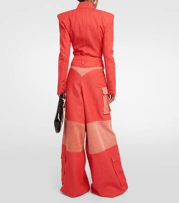 Weite High-Rise-Hose aus Baumwolle | Didu