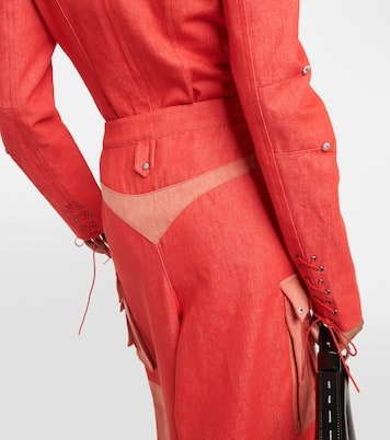 Weite High-Rise-Hose aus Baumwolle | Didu