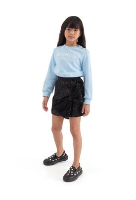 Logo cotton jersey sweatshirt | Balmain Kids