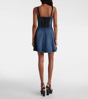 Corset denim minidress | Dolce&Gabbana