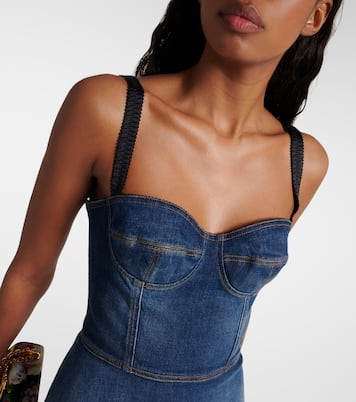Corset denim minidress | Dolce&Gabbana