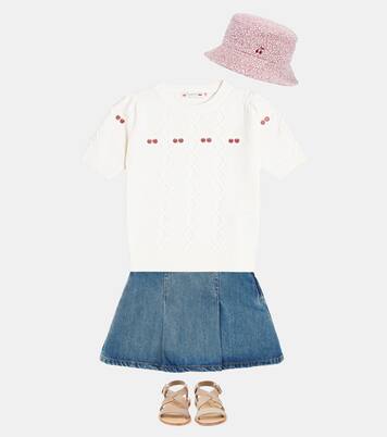 Alphonza cable-knit wool and cotton top | Bonpoint