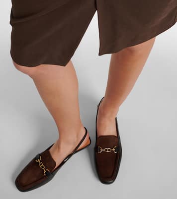 35 leather slingback loafer pumps | Tod's