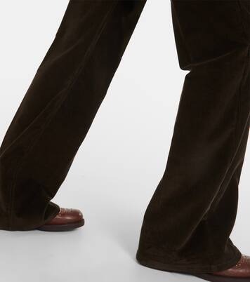 High-Rise-Schlaghose aus Baumwoll-Cord | Ami Paris