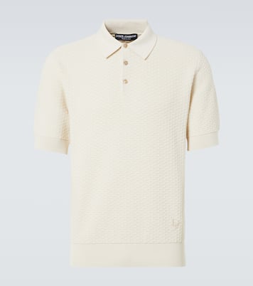 DG knitted cotton polo shirt | Dolce&Gabbana