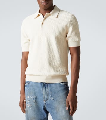 DG knitted cotton polo shirt | Dolce&Gabbana