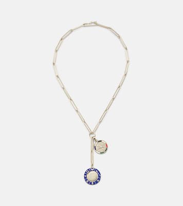 Collier Crescent & Internal Compass en or 18 ct et diamants | FoundRae