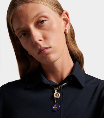 Collier Crescent & Internal Compass en or 18 ct et diamants | FoundRae