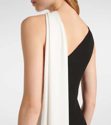 Scarf-detail one-shoulder gown | Roland Mouret