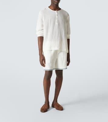 Chemise Henley à rayures | Commas