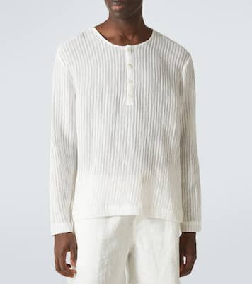 Chemise Henley à rayures | Commas