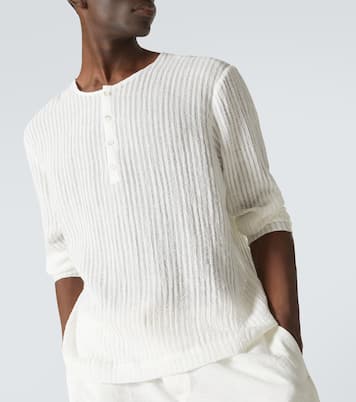 Chemise Henley à rayures | Commas