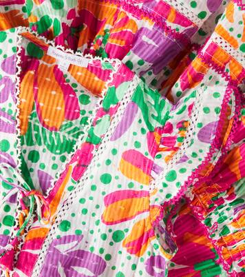 Anais floral ruffled cotton dress | Poupette St Barth Kids