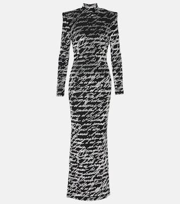 Robe Love Letter aus Jacquard | Balmain