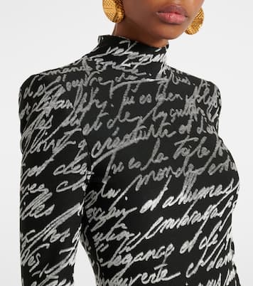 Robe Love Letter aus Jacquard | Balmain