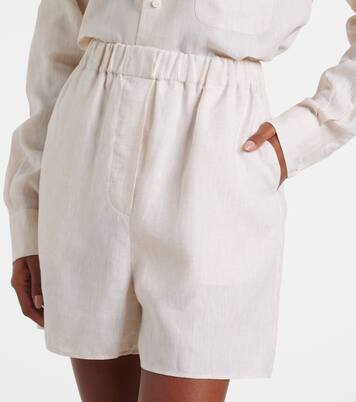 Angelo亚麻百慕大短裤 | Loro Piana