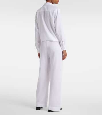 Weite Mid-Rise-Hose Yoko aus Baumwolle | Leset