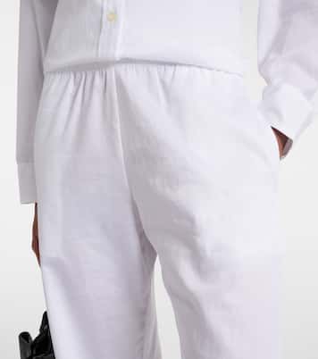 Weite Mid-Rise-Hose Yoko aus Baumwolle | Leset