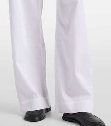 Weite Mid-Rise-Hose Yoko aus Baumwolle | Leset