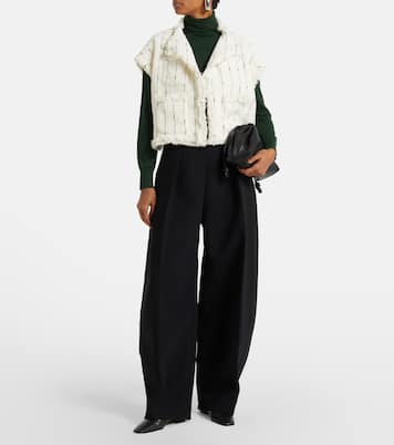 Chaleco de tweed | Sacai