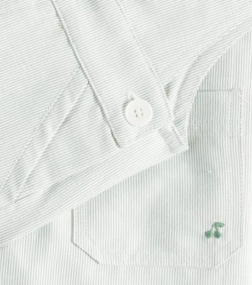 Baby Farell cotton and linen overalls | Bonpoint