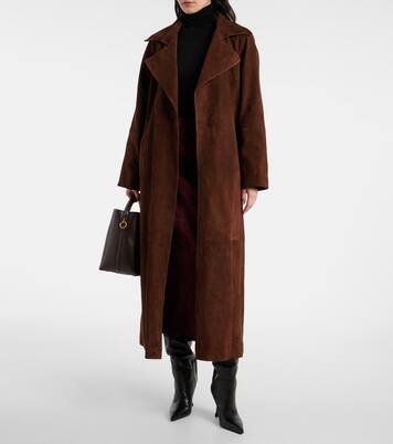 Althea suede wrap coat | Nour Hammour