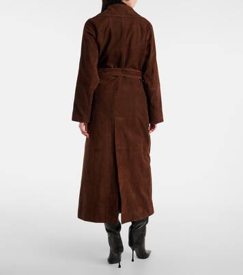 Althea suede wrap coat | Nour Hammour