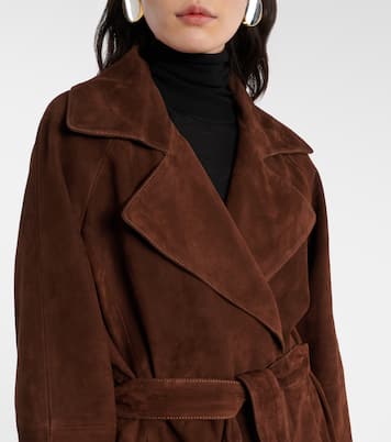 Althea suede wrap coat | Nour Hammour