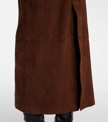 Althea suede wrap coat | Nour Hammour