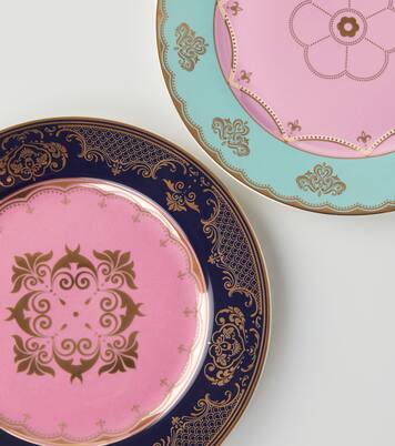 Grandpa set of 4 porcelain side plates | Polspotten