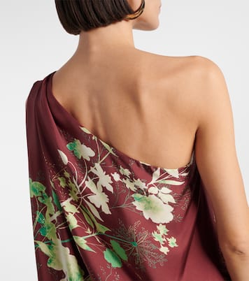 Roy floral silk twill maxi dress | La DoubleJ