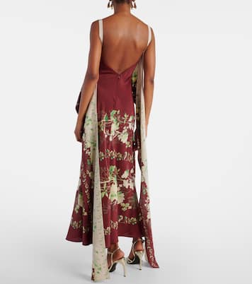 Abito lungo in seta crêpe de chine | La DoubleJ