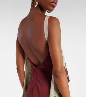 Abito lungo in seta crêpe de chine | La DoubleJ