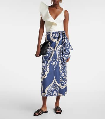 Wickelrock aus Baumwollpopeline | Johanna Ortiz