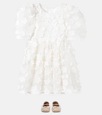 Robe à fleurs et manches bouffantes | Petite Amalie  