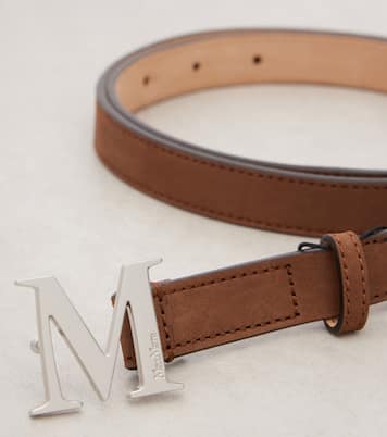 Mclassic 20 logo suede belt | Max Mara