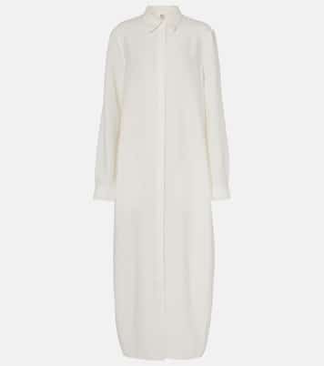 Robe chemise en soie mélangée | Toteme