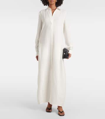 Robe chemise en soie mélangée | Toteme