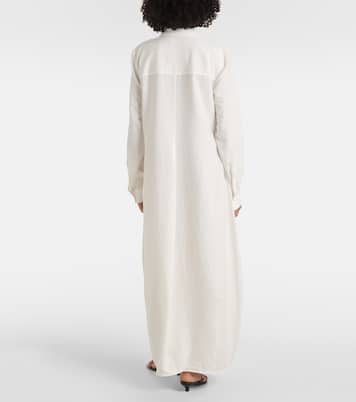 Robe chemise en soie mélangée | Toteme