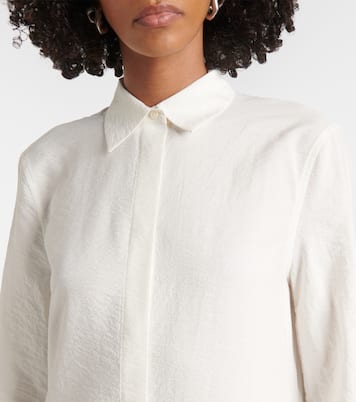 Robe chemise en soie mélangée | Toteme