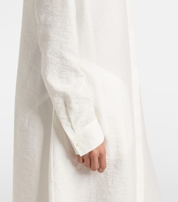 Robe chemise en soie mélangée | Toteme
