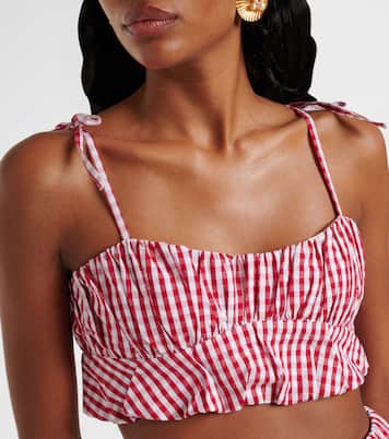 Cropped-Top Mira aus Baumwollpopeline | Faithfull