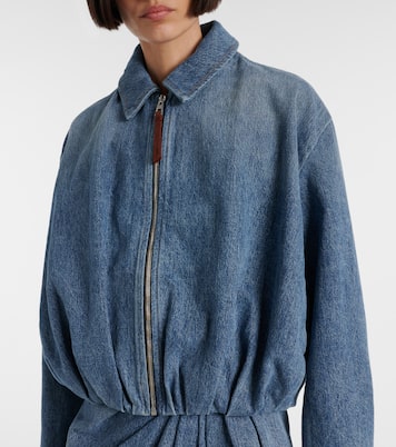 Draped denim jacket | Loewe