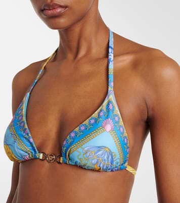 Top de bikini Medusa estampado | Versace