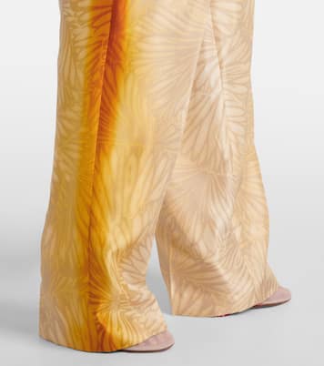 Porters printed silk wide-leg pants | Dries Van Noten