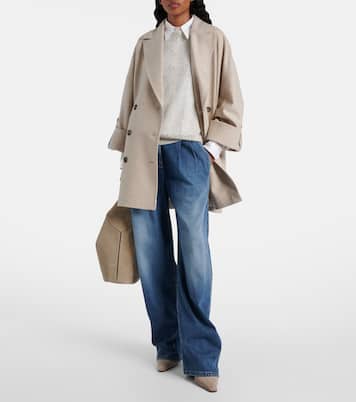 80 Monili suede slingback pumps | Brunello Cucinelli