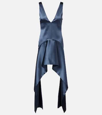 Asymmetric draped minidress | JW Anderson