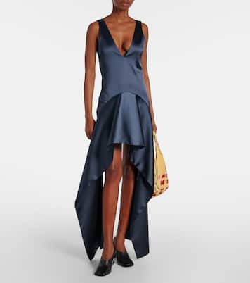 Asymmetric draped minidress | JW Anderson