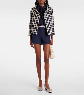 Verzierte Slingback-Pumps Adamantine aus Satin | Valentino Garavani